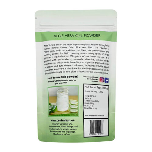 Freeze-Dried Aloe Vera Gel Powder Concentrate Centralsun
