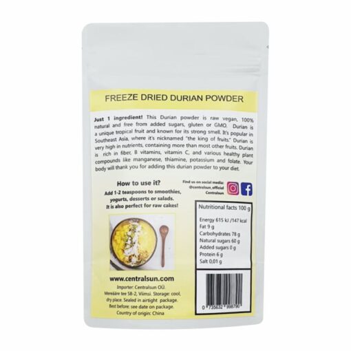 Freeze-Dried Durian Powder Centralsun