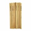 Bambuko šiaudeliai (10 vnt) su šepetėliu