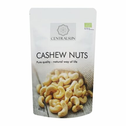 Luomu cashewpähkinät 400 g – Centralsun front