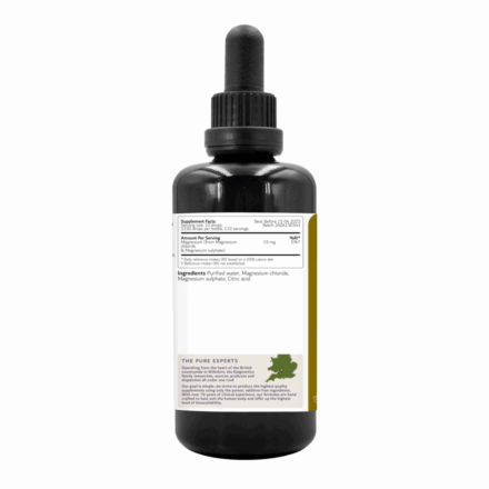 Vedel magneesium 100ml Epigenetics – üldvaade musta pipetiga pudelist | Centralsun