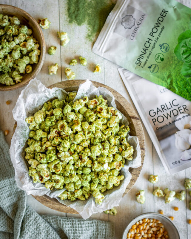 popcorn spinach and garlic centralsun