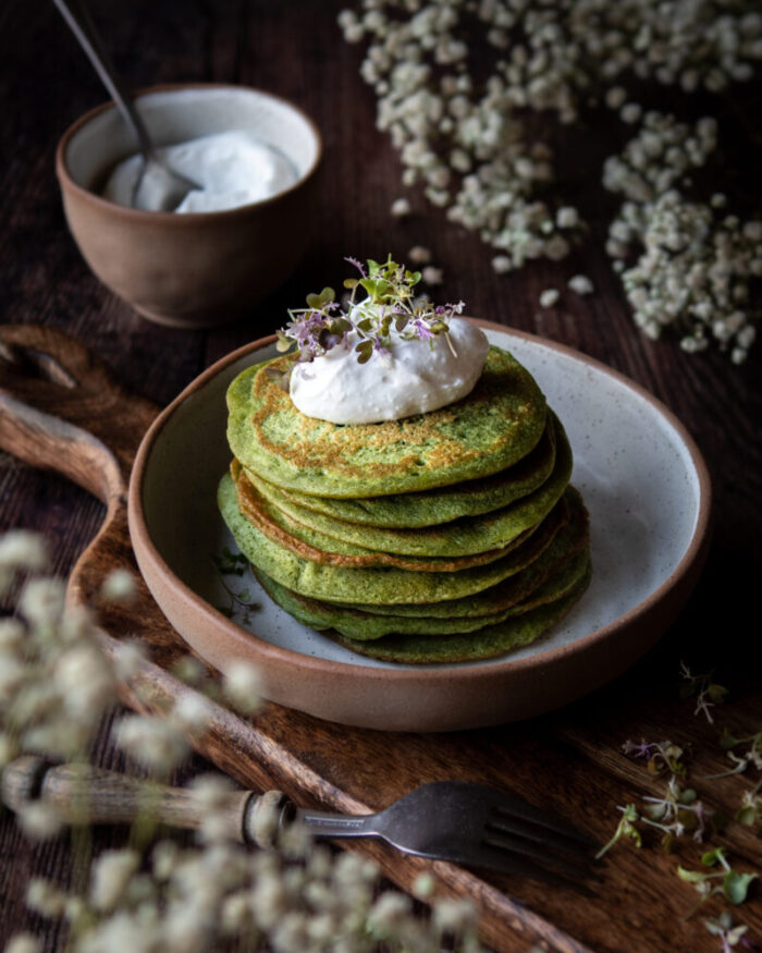 SPINACH & CHICKPEA PANCAKES