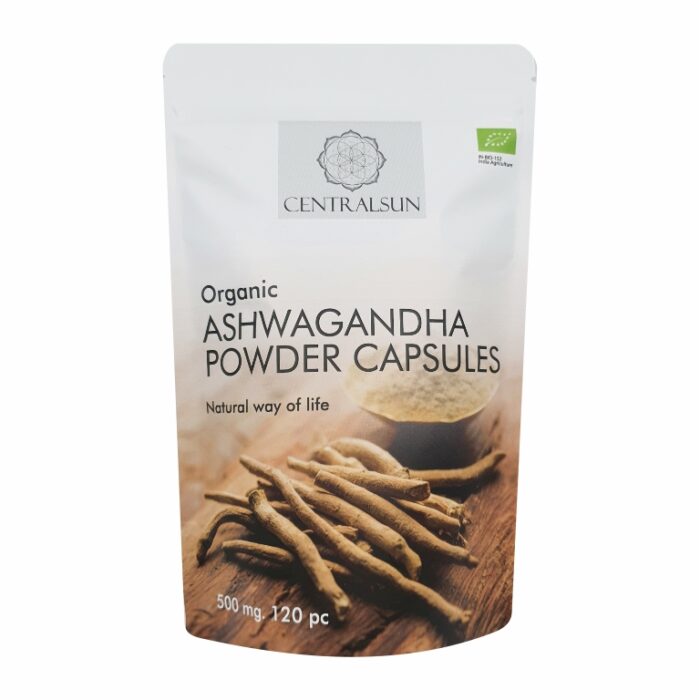 Ashwagandha powder capsules капсулы порошка ашваганды centralsun