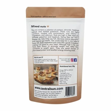 Nussmischung ohne Zusätze – 350 g | Centralsun back