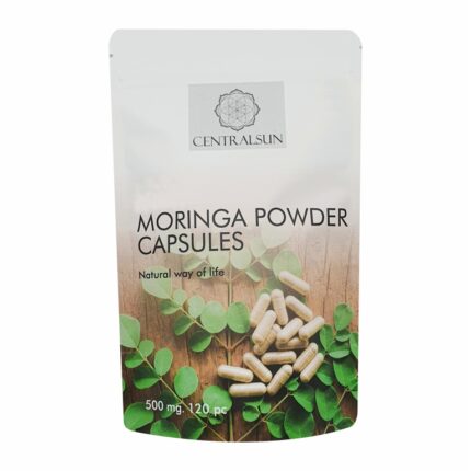 Moringa powder capsules centralsun