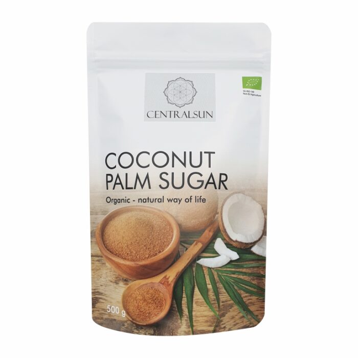 Ekologiškas Ceilono kokosų cukrus centralsun