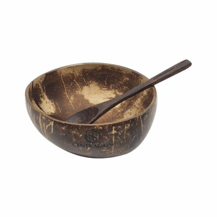 Kokosschale mit Löffel – Nachhaltiges Set aus Naturmaterialien | Centralsun front