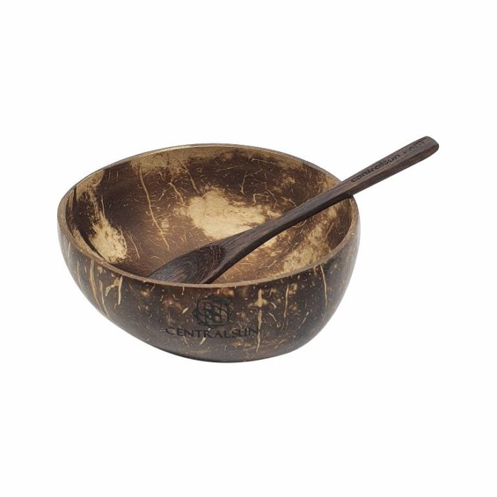 Coconut Bowl (500ml) with Ebony Spoon Centralsun