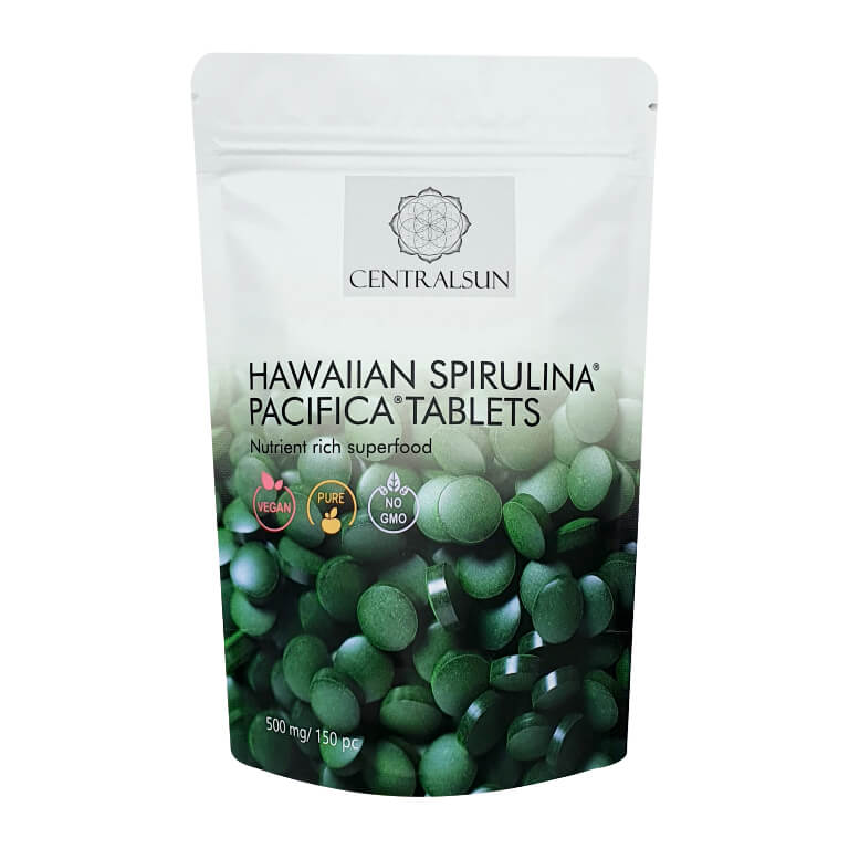 Havaju spirulīna Pacifica® 500mg tabletes