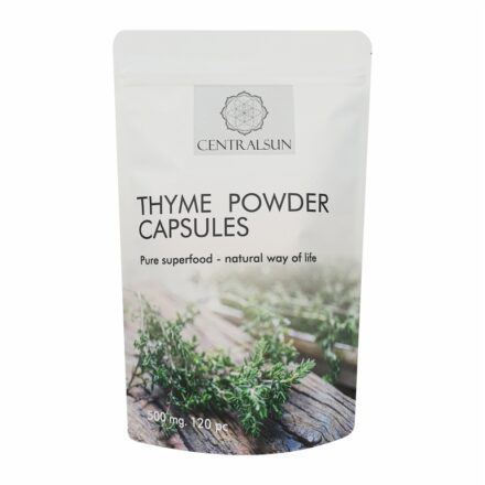 Bio Thymianpulver Kapseln 500 mg – 120 Stück | Centralsun front