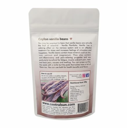Bio Ceylon Vanilleschoten 10 g | Centralsun back