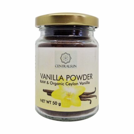 Organic vanilla powder centralsun front 50g