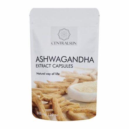 Ashwagandha Extrakt Kapseln 500 mg – 120 Stück | Centralsun front