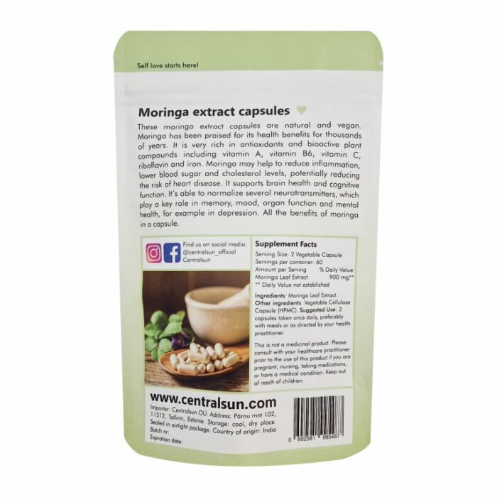 Moringa extract capsules Centralsun
