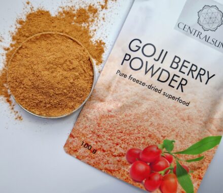 Gefriergetrocknetes Goji-Beerenpulver – Centralsun close up