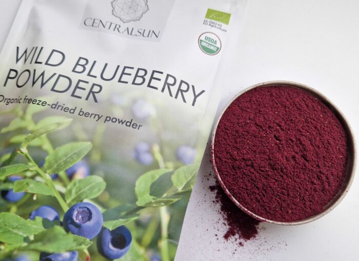 Organic freeze-dried wild blueberry powder Centralsun