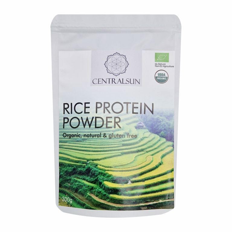 Organic rice protein powder