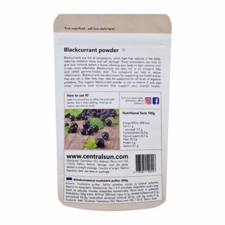 Gefriergetrocknetes Schwarze-Johannisbeere-Pulver back