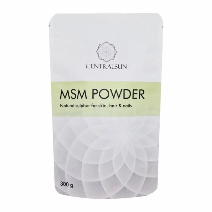 MSM pulber - Centralsun - paki esikülg