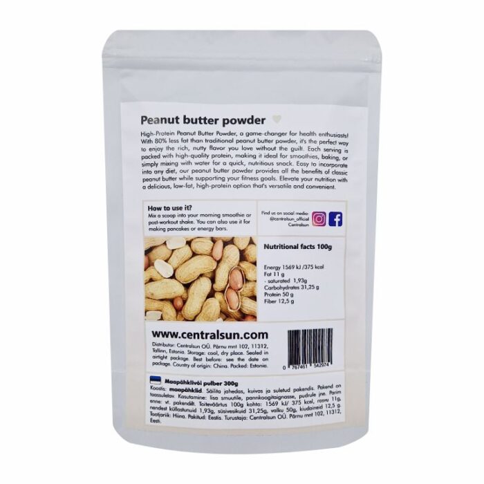 Peanut butter powder protein Centralsun