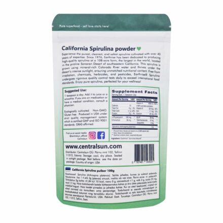 Kalifornijas spirulīna pulveris