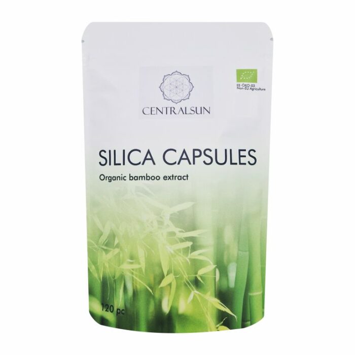 Freeze-dried Silica capsules bamboo extract organic Centralsun front