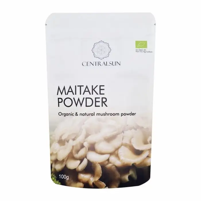 Mahe Maitake pulber - Centralsun - paki esikülg