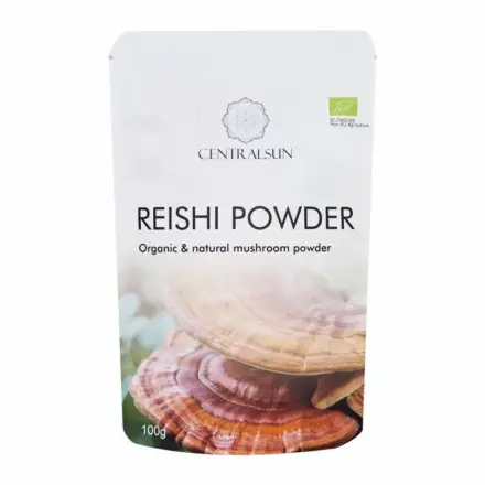 Mahe Reishi pulber - Centralsun - paki esikülg