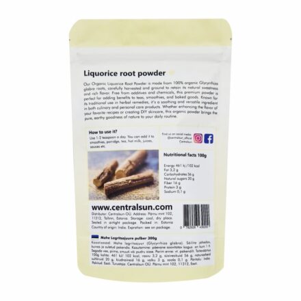 Органический порошок корня солодки | Centralsun back