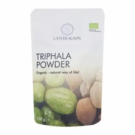 Mahe triphala pulber - Centralsun - paki esikülg
