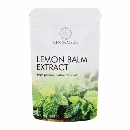 Sitruunamelissa (Melissa officinalis) -uutekapselit 500 mg – 120 kpl | Centralsun front