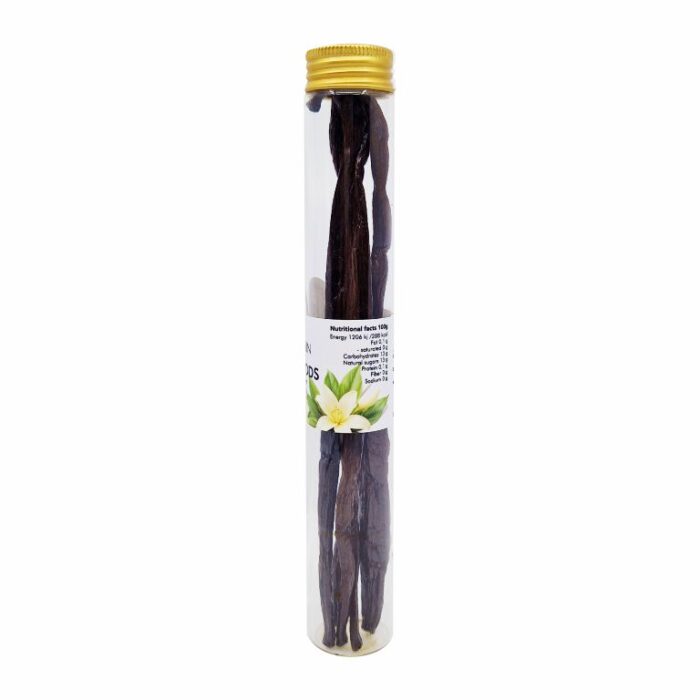 Vanilje kaun - Madagaskar Bourbon - Centralsun - 5 kauna purgis - purgi tagakülg 2