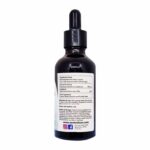 Baksidan av Centralsun Shilajit Mumio droppar med produktinformation och ingredienser