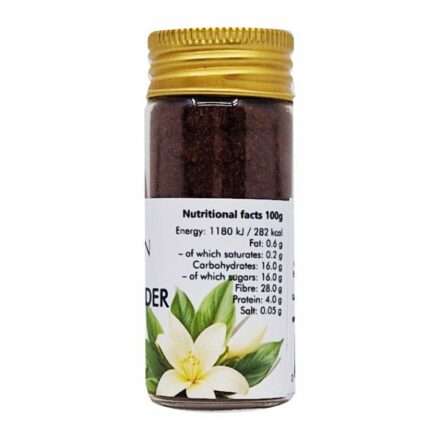 Vanilje pulber Tsy Taitra hübriid - Madagascar - paki tagakülg