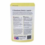 C-vitamiini kapslid 500mg – 120 tk Centralsun paki tagakülg